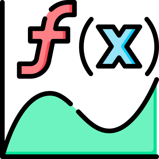 Calculus function graph icon